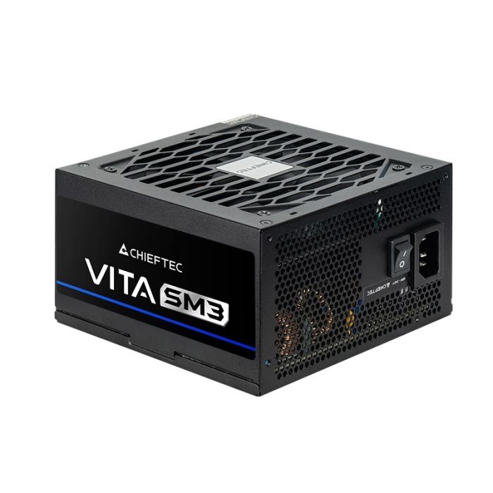 Блок живлення CHIEFTEC Vita SM3  (850W), >85%, 80+ Bronze, 120мм, 1xMB 24pin(20+4), 2xCPU 8pin(4+4), 3xMolex, 6xSATA, 4xPCIe 8pin(6+2), 1xPCIe GEN5 16pin, Modular