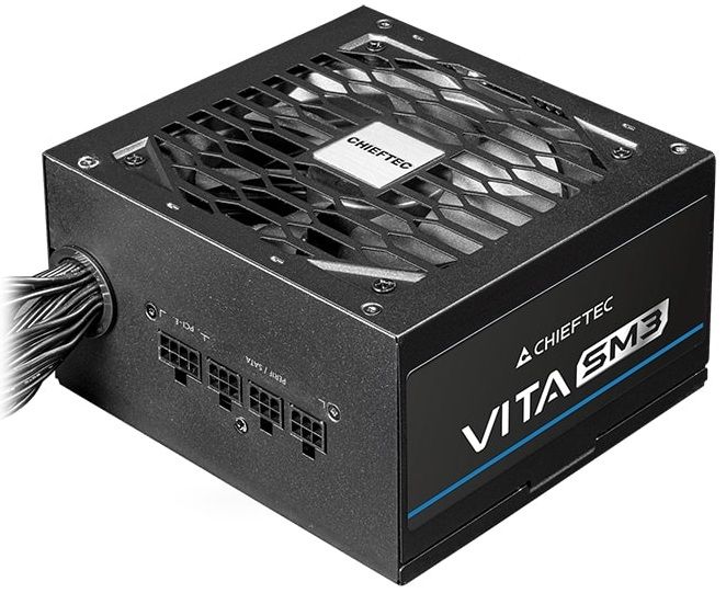 Блок живлення CHIEFTEC Vita SM3  (850W), >85%, 80+ Bronze, 120мм, 1xMB 24pin(20+4), 2xCPU 8pin(4+4), 3xMolex, 6xSATA, 4xPCIe 8pin(6+2), 1xPCIe GEN5 16pin, Modular