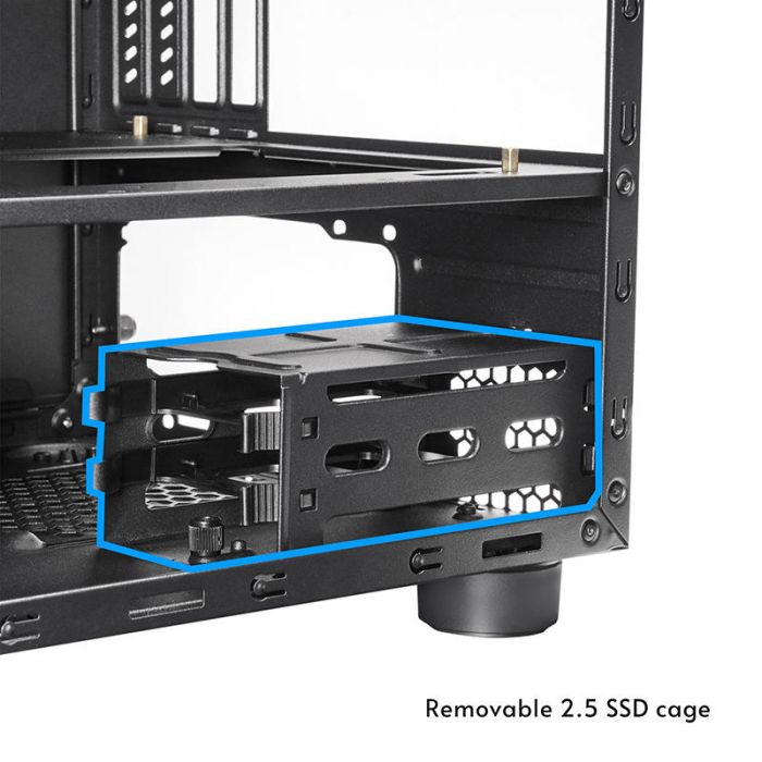 Корпус CHIEFTEC The Cube CI-03B, без БЖ, 2xUSB3.0, 1xUSB3.2 Gen2 Type-C, 1x200мм HDB, VGA 335мм, LCS ready, mATX, чорний