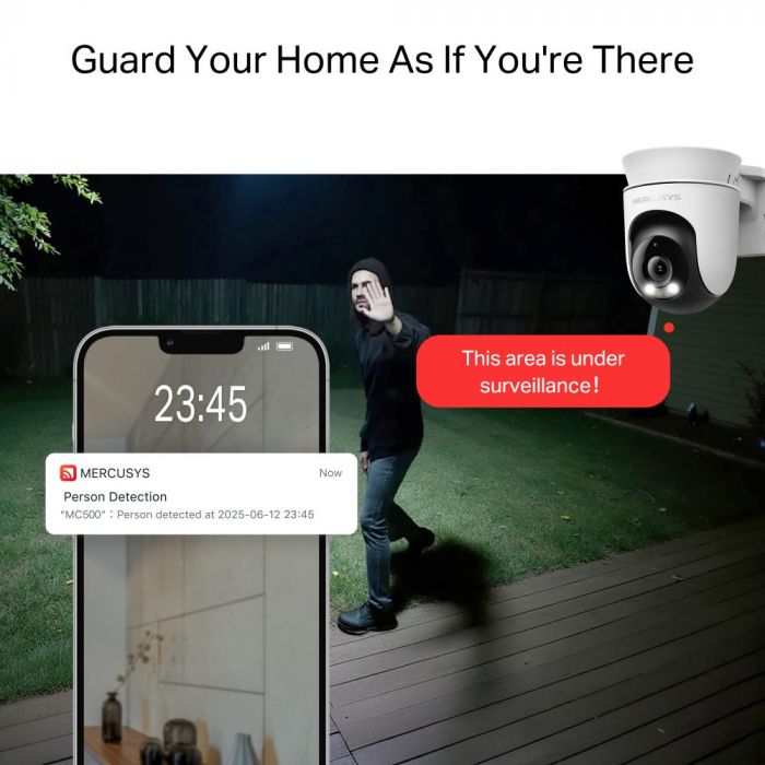 IP-Камера MERCUSYS MC500 FHD N300 microSD motion detection, зовнішня