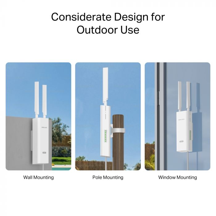 Маршрутизатор MERCUSYS MB118-4G N300, 4G/LTE, 1xFE LAN, outdoor
