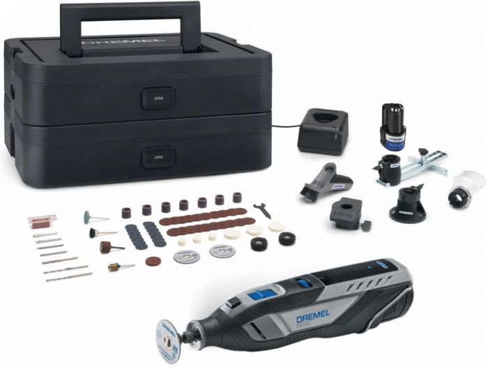 Шліфмашина шліфувально-гравірувальна акумуляторна Dremel 8250-5/65 12В 2х2А·год 5000-30000об/хв ЗП кейс 0.59кг