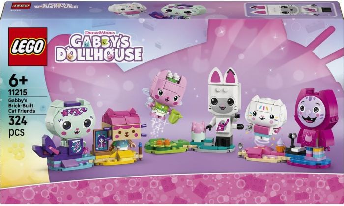 Конструктор LEGO Gabby's Dollhouse Друзі-коти Ґаббі з кубиків