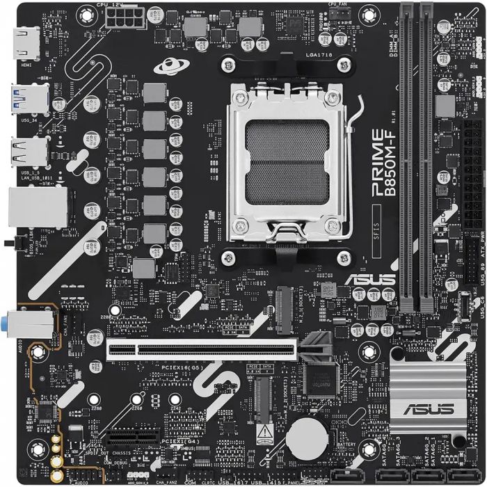 Материнcька плата ASUS PRIME B850M-F sAM5 B850 2xDDR5 M.2 HDMI Wi-Fi BT mATX