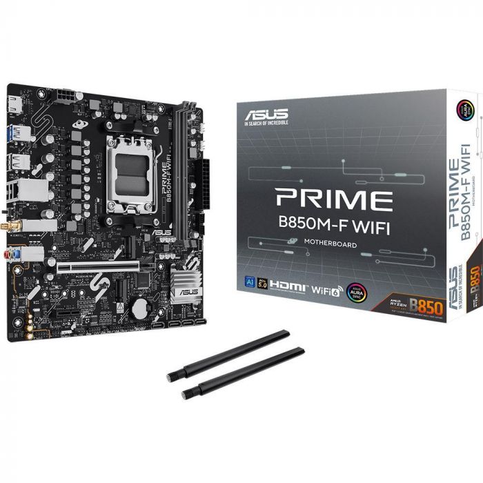 Материнcька плата ASUS PRIME B850M-F WIFI sAM5 B850 2xDDR5 M.2 HDMI Wi-Fi BT mATX