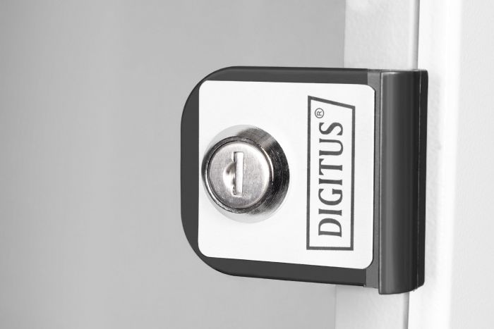 Шафа DIGITUS 10", 12U, SOHO PRO, скляні двері, 315x300 мм, 30кг максимально, сіра