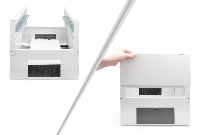 Шафа DIGITUS 10", 12U, SOHO PRO, скляні двері, 315x300 мм, 30кг максимально, сіра