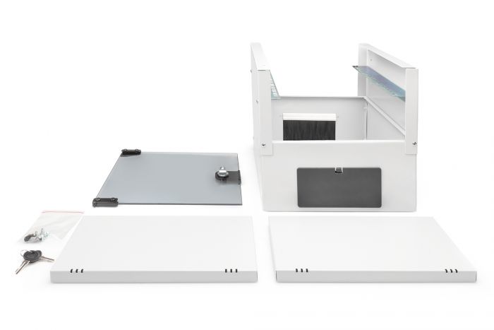 Шафа DIGITUS 10", 6U, SOHO PRO, скляні двері, 315x300 мм, 30кг максимально, сіра