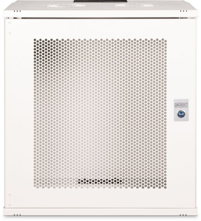 Шафа DIGITUS 19", 12U, SOHO PRO, перфоровані двері, 540x400 мм, 60кг максимально, сіра
