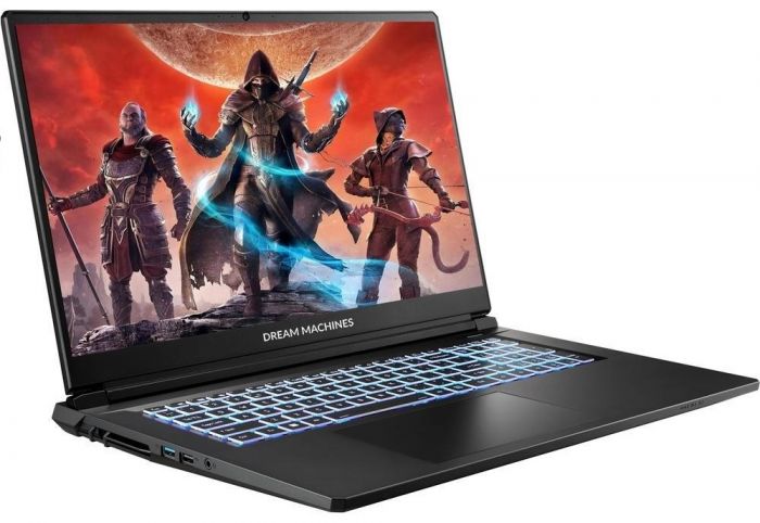 Ноутбук Dream Machines RT5060-17 17.3FHD IPS, AMD AI 7 350, 32GB, F1TB, NVD5060-8, DOS, чорний