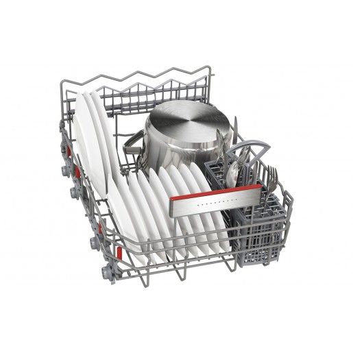 Посудомийна машина Bosch вбудована, 10компл., C, 45см, дисплей, 3й кошик, Zeolith, білий