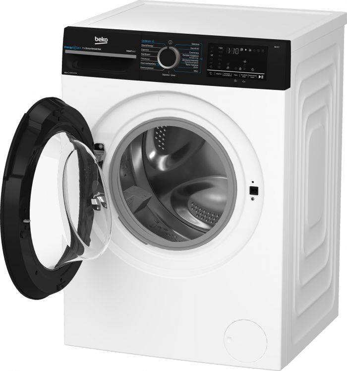 Пральна машина Beko фронтальна, 10кг, 1400, A, 58см, дисплей, інвертор, пара, білий