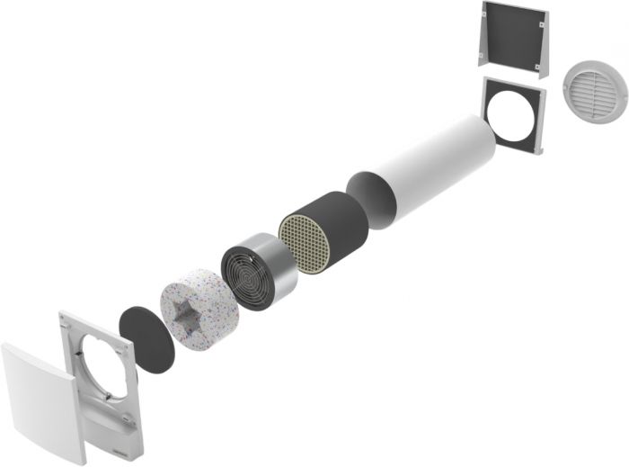 Рекуператор Ventoxx Harmony Smart 0,5м пульт дистанційного керування Wi-Fi LED-індикація пластикова решітка