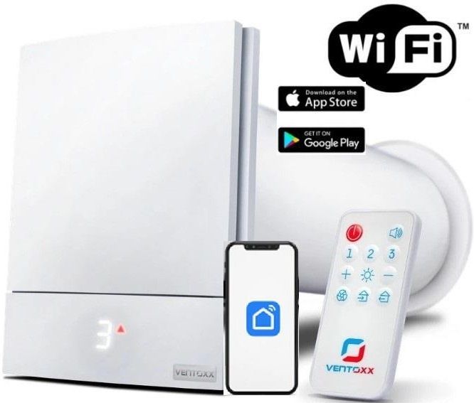 Рекуператор Ventoxx Harmony Smart 0,5м пульт дистанційного керування Wi-Fi LED-індикація пластикова решітка