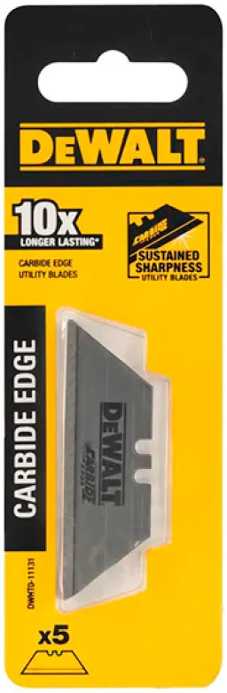 Леза трапецеподібні DeWALT Carbide запасні 62мм 5шт
