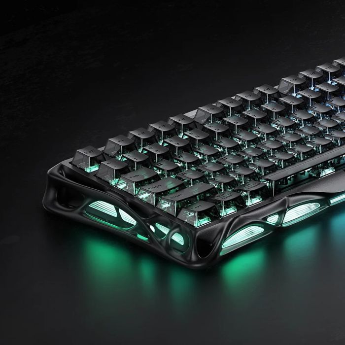 Клавіатура механічна GravaStar Mercury V75 80keys, Magnetic Jade Pro, 8K, USB-A, RGB, Stealth Black