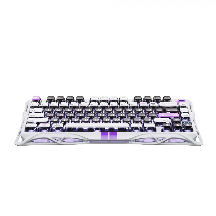 Клавіатура механічна GravaStar Mercury V75 80keys, Magnetic Jade Pro, 8K, USB-A, RGB, Mecha Gray