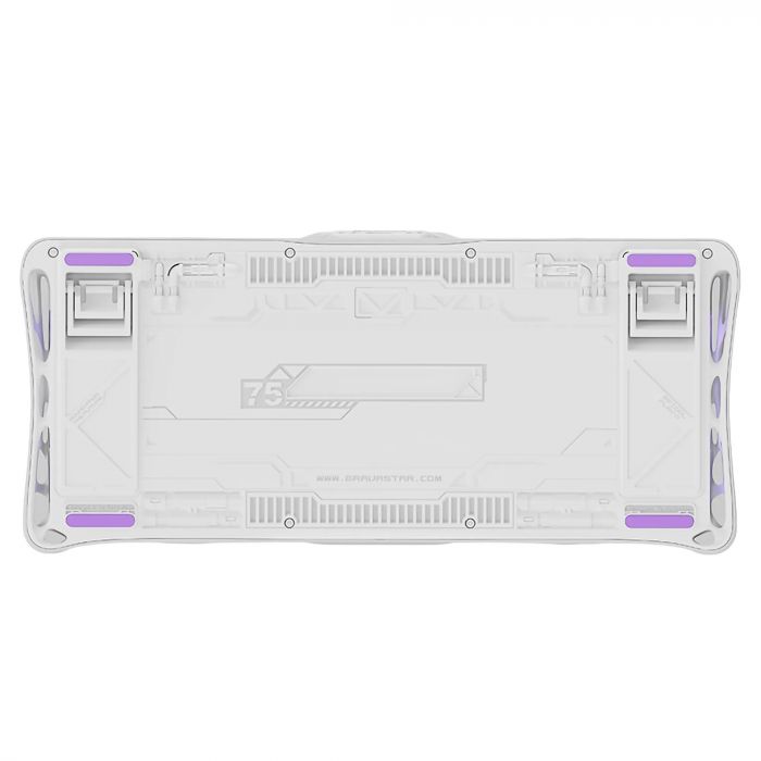 Клавіатура механічна GravaStar Mercury V75 80keys, Magnetic Jade Pro, 8K, USB-A, RGB, Mecha Gray