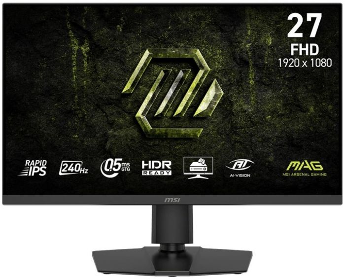 Монітор MSI 27" MAG 272PF-X24 2xHDMI, DP, MM, IPS, 1920x1080, 240Hz, 0.5ms, sRGB 122%, AdaptiveSync, Pivot