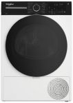 Сушильна машина Whirlpool тепловий насос, 8кг, A++, 54,5см, дисплей, люк чорний, білий