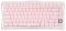 Клавіатура механічна GravaStar Mercury K1 80keys, GravaStar x Kailh Cheery Pink, EN, BT/WL/USB, Sakura Pink