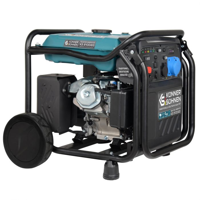 Генератор газобензиновий інверторний Konner&Sohnen KS 8100iEG 1/3, LPG 230/4000В, 8-8.5кВт, електростартер, 68кг