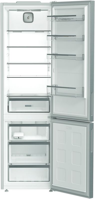 Холодильник Whirlpool з нижн. мороз., 203.5x60х66.3, холод.відд.-231л, мороз.відд.-104л, 2дв., А++, NF, інв., зона нульова, нерж