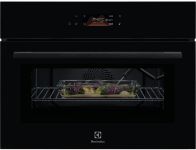 Духова шафа Electrolux електрична компактна, 44л, дисплей, конвекція, ф-ція мікрохвиль, чорний