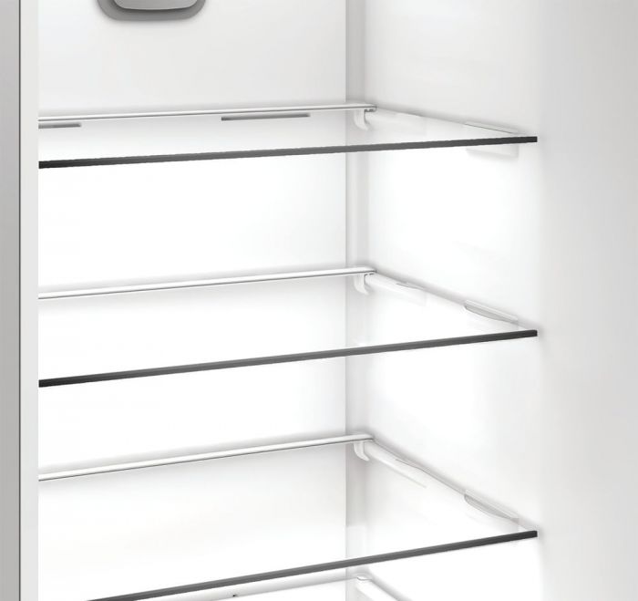 Холодильник Whirlpool з нижн. мороз., 186.5x60х66.3, холод.відд.-210л, мороз.відд.-104л, 2дв., А++, NF, інв., зона нульова, сірий