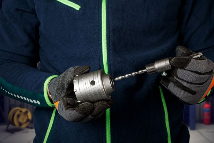 Коронка по бетону Neo Tools, біметалічна, SDS+, 65мм