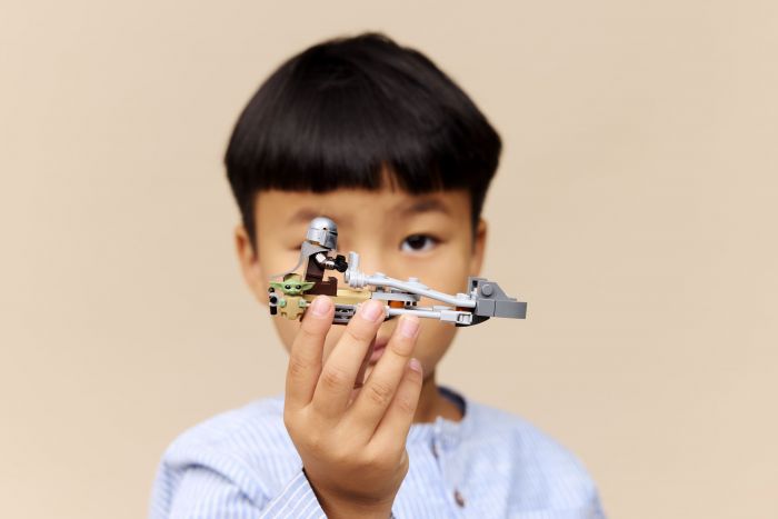 Конструктор LEGO Star Wars Швидкісний мотоцикл Мандалорця й Ґроґу