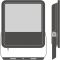 Прожектор LEDVANCE FLOODLIGHT 133Вт 20000Лм 4000K чорний