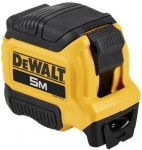 Рулетка DeWALT COMPACT, 5мх28мм, з фіксатором змотування, АБС-пластик, магніт