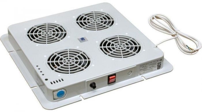 Блок вентиляторів покрівлі ZPAS PWD-4W, DP200A, з терморегулятором, 230В, сірий