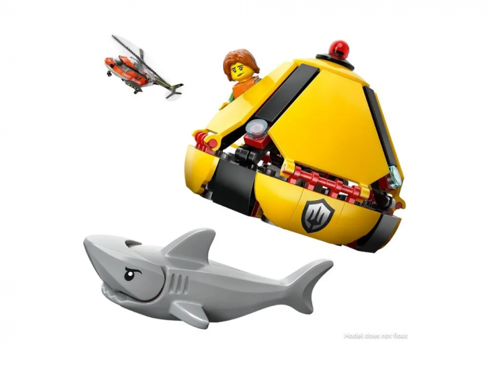 Конструктор LEGO City Рятувальний катер і гелікоптер берегової охорони