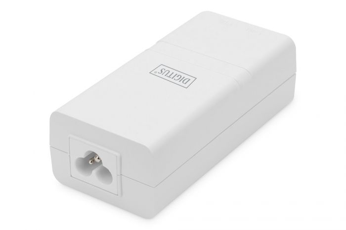PoE-Інжектор DIGITUS PoE+ 802.3at, 10/100/1000 Mbps, Output max. 48V, 30W, білий