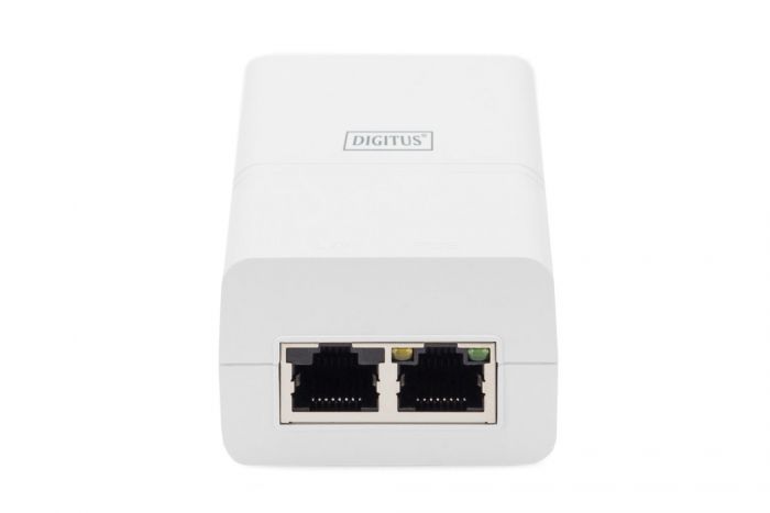 PoE-Інжектор DIGITUS PoE+ 802.3at, 10/100/1000 Mbps, Output max. 48V, 30W, білий