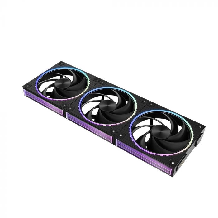 Корпусний вентилятор Zalman ZM-DF120  ARGB,  120мм, 800-2300rpm, 4pin, PWM, 3pin+5VARGB, 34,5dBa, POGO pin, Magnetic,  Reversed, чорний