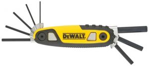 Ключі шестигранні DeWALT, HEX1.5-8мм, складаються в корпус, набір 8шт