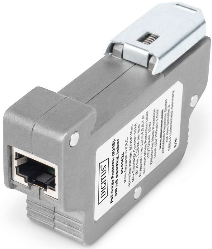 Обмежувач перенапруги DIGITUS PoE (RJ45), монтаж на DIN-рейку, внутрішній