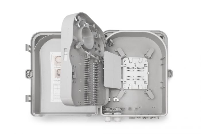 Розподільча коробка DIGITUS Outdoor FTTH, 24x SC/SX or LC/DX adapters, 24 splices