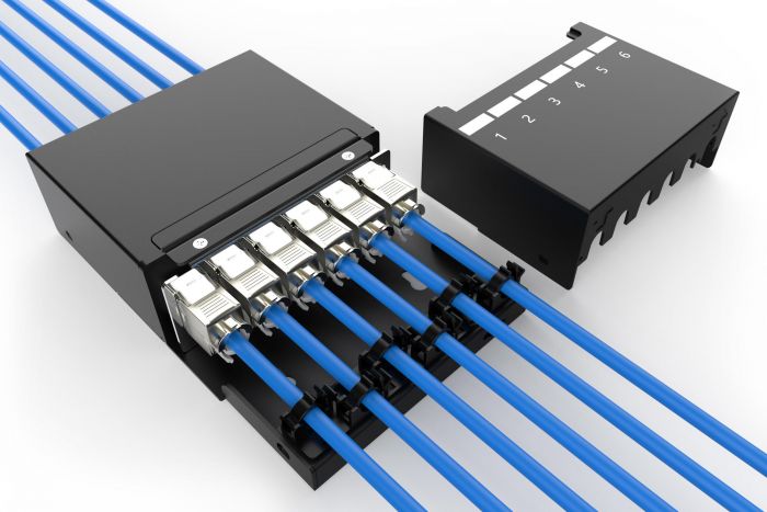 З'єднувальна коробка DIGITUS 6 портів Keystone