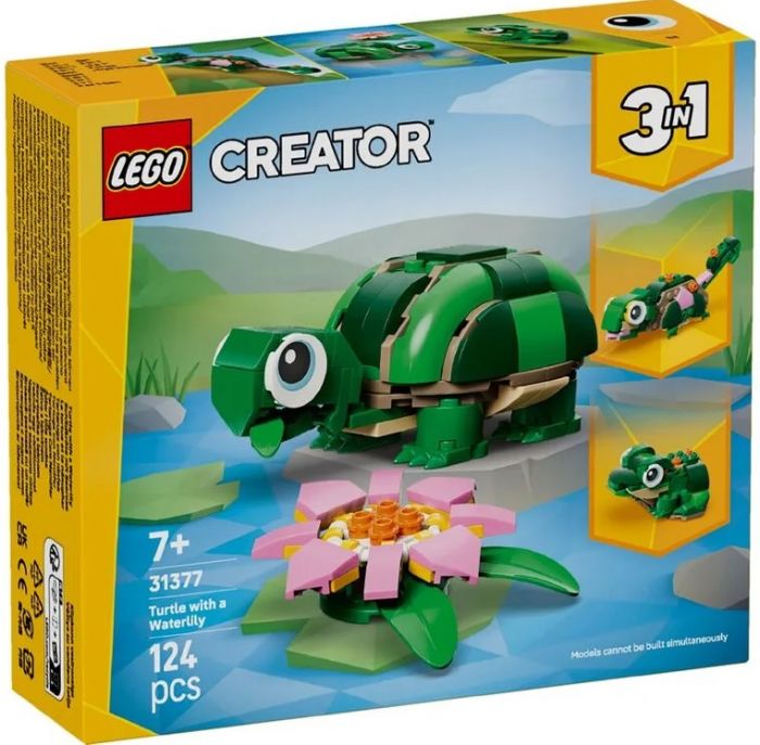 Конструктор LEGO Creator Черепаха з квіткою водяної лілії