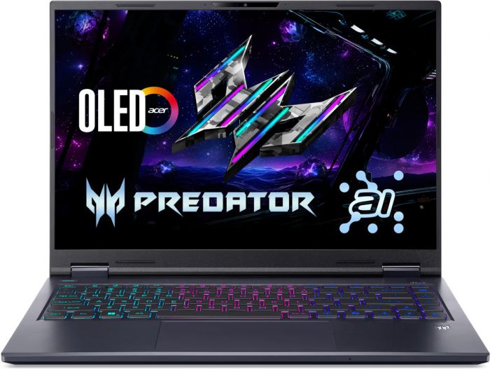 Ноутбук Acer Predator Helios Neo 14 PHN14-71 14.5" 2.8K OLED, Intel U9-285H, 32GB, F2TB, NVD5070-8, Lin, чорний