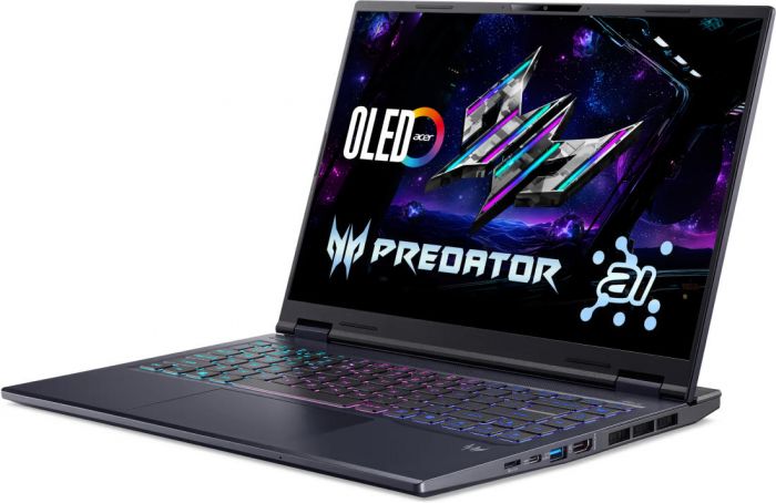 Ноутбук Acer Predator Helios Neo 14 PHN14-71 14.5" WQXGA IPS, Intel U9-285H, 32GB, F1TB, NVD5070-8, Lin, чорний