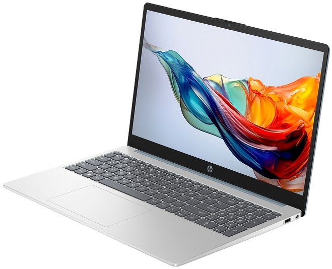 Ноутбук HP 15-fc0025ua 15.6" FHD IPS AG, AMD R5-7520U, 16GB, F1TB, UMA, DOS, синій