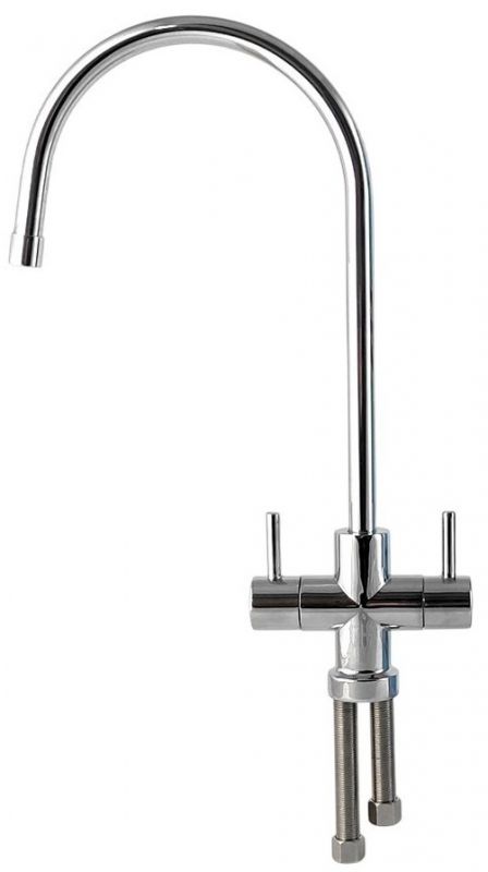 Кран подвійний RAIFIL Duo хром