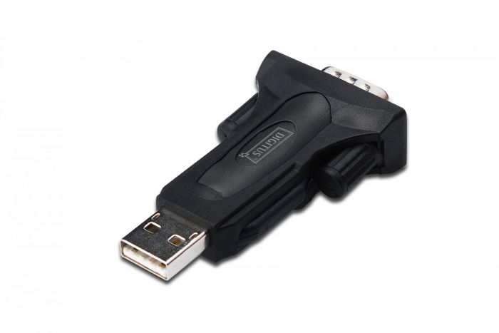 Адаптер DIGITUS USB 2.0 to RS232, RS485 incl., чорний