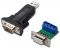 Адаптер DIGITUS USB 2.0 to RS232, RS485 incl., чорний