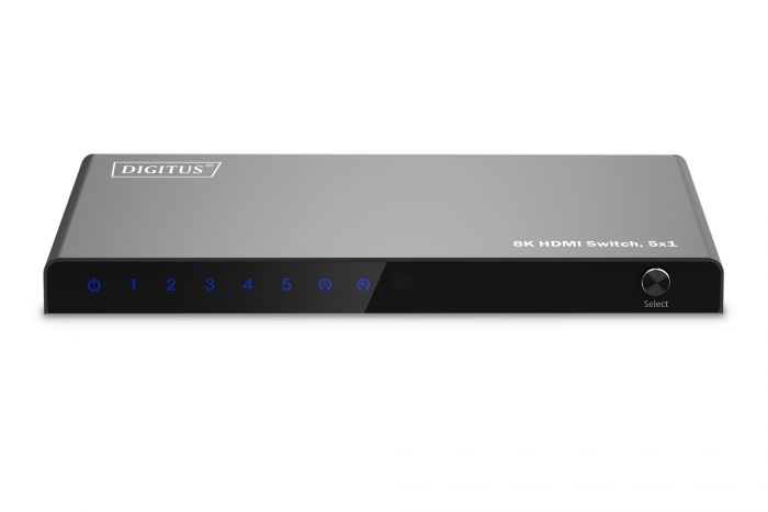 Відеокомутатор DIGITUS UHD HDMI (INx5 - OUTx1), 8K